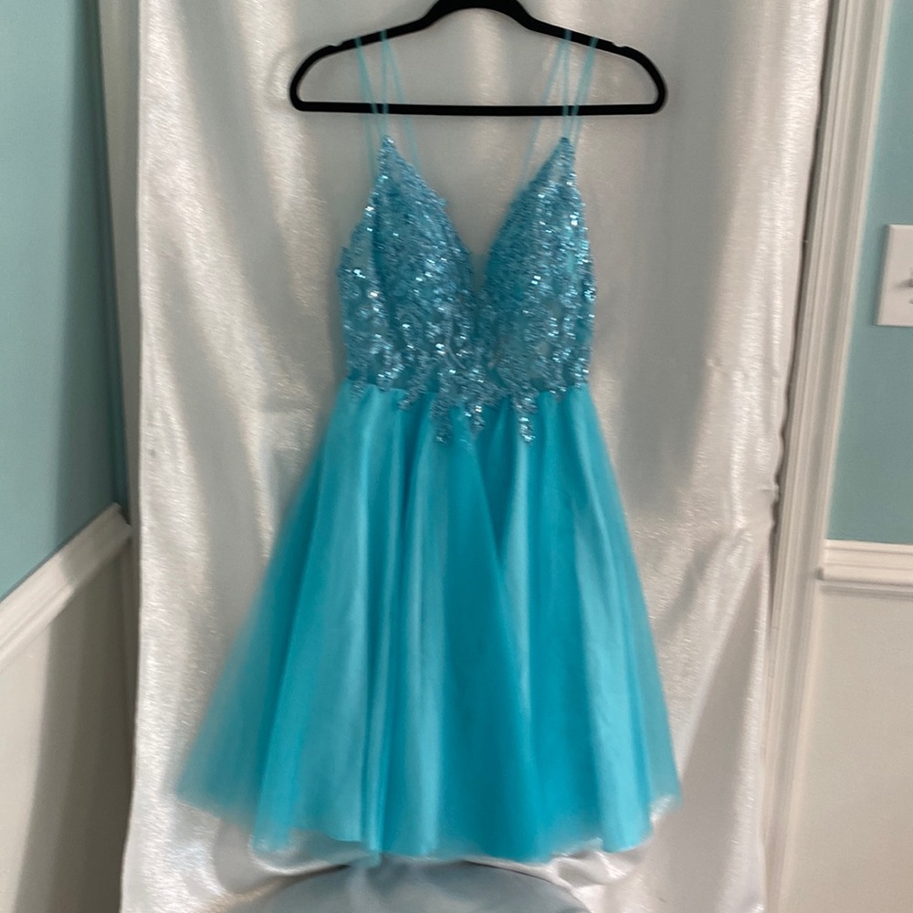 Formal dress aqua